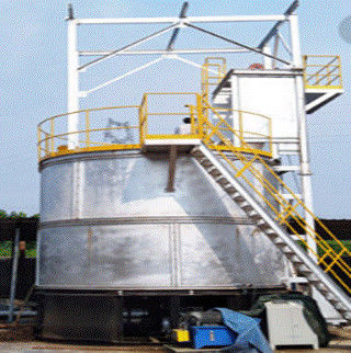 quality  Computer Controlled Aerobic Digester Food Waste Fluidised Aerobic Bioreactor factory