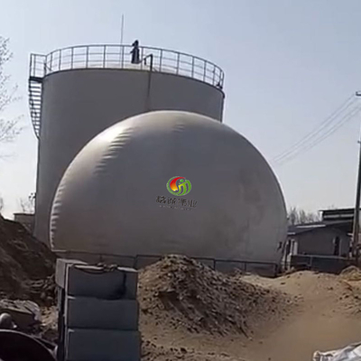 Round Double Membrane Biogas Holder With Recycling Advantage
