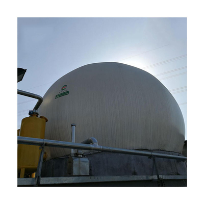 880m3 Double Film Biogas Gas Holder Recycling Anti Corrosion