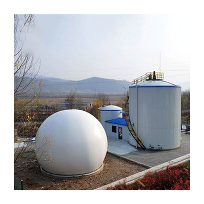 880m3 Double Film Biogas Gas Holder Recycling Anti Corrosion